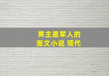 男主是军人的宠文小说 现代